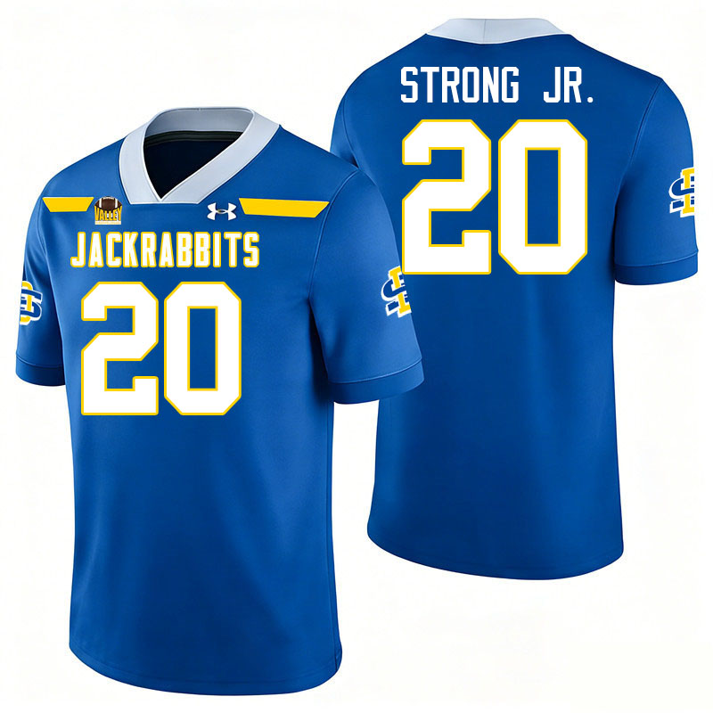 South Dakota State Jackrabbits #20 Pierre Strong Jr. College Football Jerseys,Uniforms-Royal